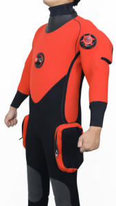 गर्म बिक्री लाल नियोप्रोन वाटरप्रूफ ड्रिसूट मल्टी पॉकेट एयर वाल्व ड्राई सूट कानायक सूखे सूट कानायक सूखा सूट - Product Image 4