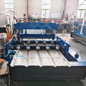 Factory Supply Full Automatic TR5 Trapezoidal <b>Metal</b> Roofing Sheet Crimping <b>Machine</b> for Bolivia - Product Image 6
