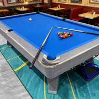 Table de billard professionnelle à 3 coussins en bois massif JuLai JL-13 fabriquée en Chine, avec retour de balles, logo personnalisable, poches en cuir véritable