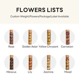 Clqq naturale fatto a mano Detox fioritura palla di tè Set di salute con rosa crisantemo giglio fiore artigianato all'ingrosso - Product Image 3