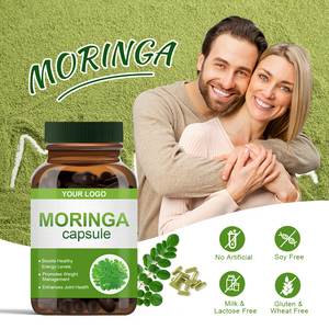 OEM China Fábrica Private Label Atacado Orgânico Vegan <span class=keywords><strong>Moringa</strong></span> Folha Extract Cápsulas - Product Image 2