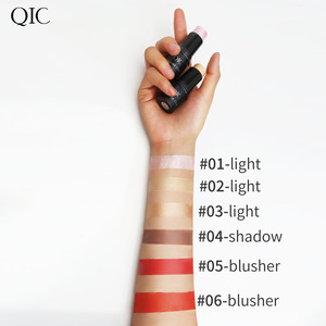 Qic Qini Tridimensional Face <span class=keywords><strong>Primer</strong></span> Pen Corrector debajo de los ojos Color Resaltado Contorno Brillo Blush Stick Maquillaje - Product Image 3