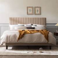 2025 ensemble de meubles de chambre à coucher de luxe cadre de lit à plateforme lit Queen Size cadre en bois lit moderne double taille