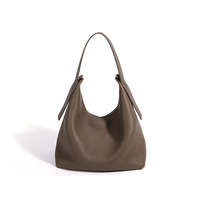 Sac à main femme classique et polyvalent en cuir véritable, style panier minimaliste, nouvelle collection 2026, personnalisable OEM/ODM