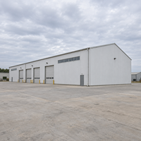 Atelier à structure métallique durable, isolation acoustique, entrepôt métallique à travée libre, bâtiment industriel à toit à pignon