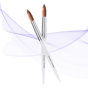 White Handle Acrylic <b>Nail</b> Brush Classic Design Custom Sizes for Acrylic Powder <b>Nail</b> <b>Extension</b> - Product Image 5