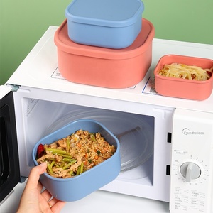 Custom Wholesale Kitchen Gadgets Food Grade Reusable Eco-Friendly Soft Silicone <b>Lunch</b> <b>Box</b> Classic Container <b>Lunch</b> <b>Box</b> - Product Image 4