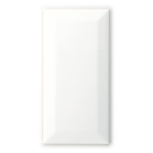 Piastrella Bianca Opaca Smussata 7,5x15 Cm Per Pareti e Pavimenti Uso Interno - Product Image 3