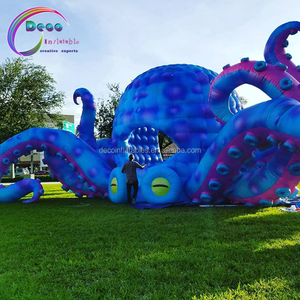 Funny Inflatable Bounce Bouncy Castle Nhà Nhảy Inflatable Với Bạch Tuộc Ở Trên - Product Image 1