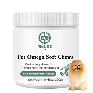 Golosinas Omega Naturales para la Piel, Alivio de la Picazón por Alergia, Movilidad Articular, Suplementos para la Salud del Corazón, Golosinas Masticables con Aceite de Salmón para Perros - Product Image 1