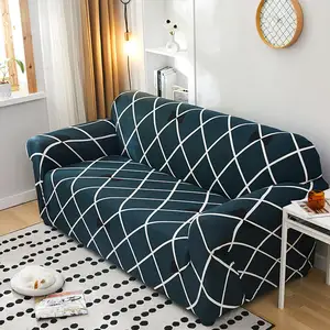 Venta al por mayor personalizado elástico impreso rayas Spandex cubierta <span class=keywords><strong>Chaise</strong></span> <span class=keywords><strong>Longue</strong></span> Seater sofá <span class=keywords><strong>para</strong></span> sala de estar textil <span class=keywords><strong>para</strong></span> el hogar - Product Image 1