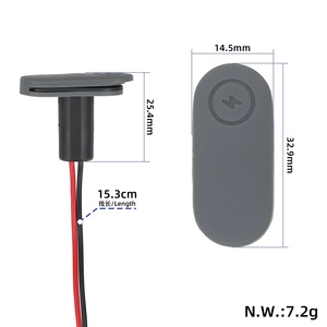 Puerto de Carga Original con Cubierta de Silicona para Patinete Eléctrico MI 6 y 6 Lite, Conector de Repuesto para Enchufe de Alimentación - Product Image 2