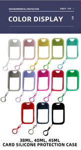 Botella de Spray Cuadrada para Tarjetas de Crédito, 50 ml, Botella de <span class=keywords><strong>Alcohol</strong></span> Desinfectante, Desinfectante de Manos, Botella de Spray para Subenvasado, Llavero - Product Image 4