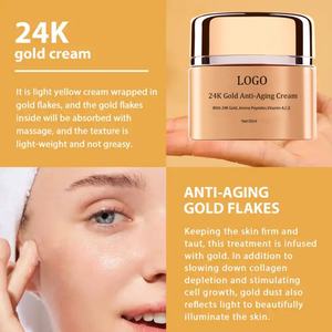Crème pour le visage de soin de la peau personnalisée en usine avec logo privé, crème anti-âge à l'or 24 carats - Product Image 2