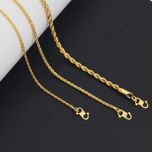 Jxx Joyería Hip Hop al por Mayor para Mujer, Collar de Lujo Chapado en Oro de 14K y 24K, Cadena de Eslabones Cubanos Sólidos Estilo Miami - Product Image 3