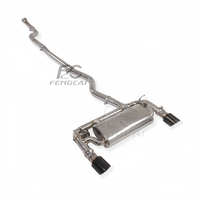 Échappement sport OEM pour BMW F30 F35 320 330 2.0T en acier inoxydable avec silencieux à valve et embout noir