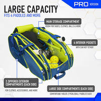 Sac de pickleball ventilé pour équipement frais et sec, conception respirante pour une utilisation légère et durable, offrant un confort optimal toute la journée