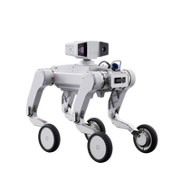 Robot quadrupède industriel à grande vitesse sur roues IP67 pour inspection S01