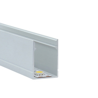 Perfil de Extrusión de Aleación de Aluminio 6063-T5 para Tiras de Luces LED, Decoraciones, Servicio de Corte LS-078