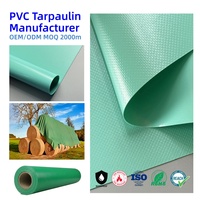 Rouleau de bâche PVC anti-fongique et résistant aux UV à prix compétitif, tissu PVC robuste 650 GSM pour la protection des empilages de soja et de maïs