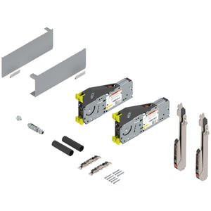 AVENTOS HL - Juego Completo Superior 22L1202, Altura del Armario 300.0 - 389.0 mm con Tornillos, Kit de Puerta Corredera Ascendente con Cierre Suave Blu m - Product Image 5