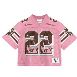 Camisetas Deportivas Personalizadas Sublimadas de Lujo con Cuello en V, Camisetas Americanas Personalizadas, Camiseta de Fútbol Americano Vintage - Product Image 1