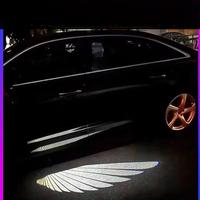 Nouvelle lumière de bienvenue LED pour voiture, projecteur d'ailes d'ange pour rétroviseur, lumière de courtoisie pour seuil de porte, lampe d'ambiance modifiée 12V