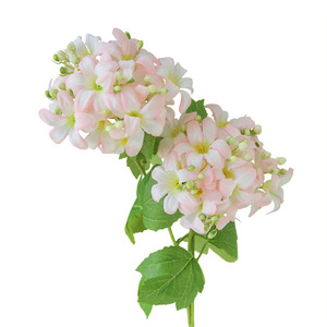 Fleur artificielle Yihua Floral Art, Hortensia double tête en soie, pour décoration intérieure, bouquet pour salon - Product Image 5