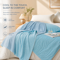Couette Rafraîchissante Réversible Couverture Rafraîchissante Couleur Unie Grande Taille Housse de Lit d'Été Premium Séchage Rapide Vente en Gros B2B