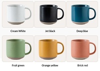 Mug en Céramique Minimaliste Moderne 360ml 12oz Grande Capacité avec Glaçure Dégradée pour le Petit-Déjeuner, Idéal pour la Maison, le Lait et le Café - Vente en Gros