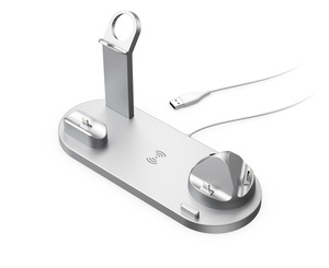 6 En 1 15W cargador rápido soporte cargador muelle auricular reloj teléfono móvil estación de carga inalámbrica inteligente para múltiples dispositivos - Product Image 1