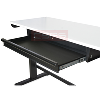 Bureau debout convertible moderne CSPS à hauteur réglable 168 cm pour le bureau, l'école et le gaming avec garantie de 2 ans