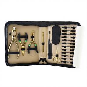 Salon de beauté ensemble d'outils de coiffeur outils d'extension de cheveux Kits perles pince d'extension de cheveux boucles de traction clips fil ciseaux peigne - Product Image 1