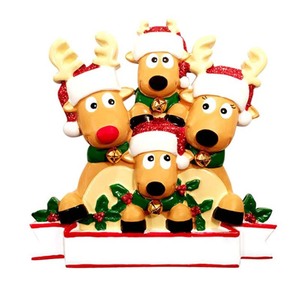 Arbre de Noël Accessoires Chiffres Danse Père Noël Bonhomme De Neige Cerf Ours Cerf Ornement Suspendu - Product Image 3