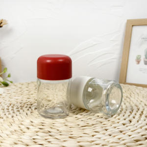 3g 5g 7g 9g Mini bocal en verre avec couvercle CR rond noir concentré à l'épreuve des enfants avec couvercle résistant aux enfants - Product Image 5