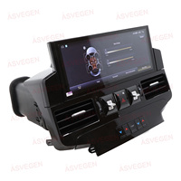 Lecteur de navigation GPS multimédia Android13 de 12.3 pouces lecteur DVD TV de voiture portable à double écran pour Toyota Land Cruiser 2016-2020