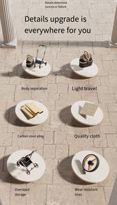 Современная роскошная разборная складная металлическая коляска для домашних животных, многофункциональная сумка, сверхлегкая, портативная, для кошек, собак и всех видов домашних животных - Product Image 2