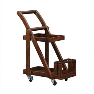 Carrito de Servicio de Alimentos de Madera con Diseño Elegante, Calidad Premium, Tamaño Personalizado, para Uso en Hoteles y Restaurantes - Product Image 1