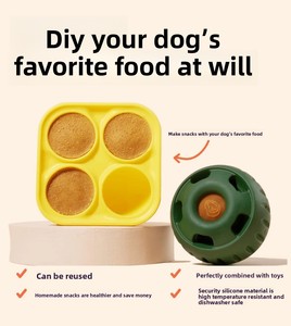 Nouvelle Tendance Jouet à Mâcher pour Chien en Silicone Forme de Boule Unique Nettoyage des Dents Distributeur Lent Remplissable Bleu - Product Image 6