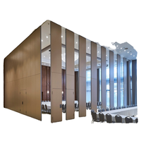Cloison mobile moderne en MDF entièrement pliable avec peinture de paysage chinois pour entrée, salon, bureau