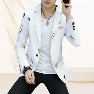 Traje de Chaqueta Masculino, Versión Coreana de la Tendencia Otoñal, Trajes Casuales Nuevos, Tops para Hombre, Traje Pequeño Elegante y Ajustado para Hombre - Product Image 2
