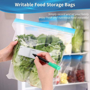 Bolsas de Polietileno Reutilizables con Cierre Personalizadas OEM/ODM – Bolsas Transparentes de Grado Alimenticio con Etiqueta de Fecha para Productos Frescos, Cocina - Product Image 4