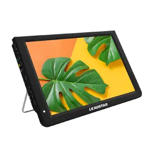 Cheap lcd tv Portable rechargeable solar dc power 12v 14 inch led tv