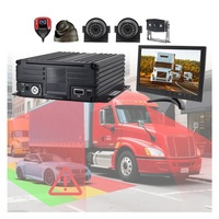 Système de caméra de recul 1080P 4CH MDVR DVR 8CH pour camion, bus, voiture avec écran, système de caméra, GPS, WiFi, kit HDD, moniteur