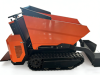 Transporteur à chenilles en caoutchouc robuste pour terrains accidentés et projets de construction
