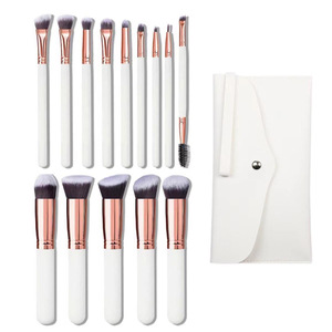 Juego <span class=keywords><strong>de</strong></span> <span class=keywords><strong>Brochas</strong></span> <span class=keywords><strong>de</strong></span> <span class=keywords><strong>Maquillaje</strong></span> Profesionales <span class=keywords><strong>de</strong></span> Alta Calidad con Mango <span class=keywords><strong>de</strong></span> Madera, Color Negro, para el Mercado Global - Product Image 2