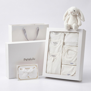 <span class=keywords><strong>Kit</strong></span> de Regalo Personalizado de 9 Piezas de <span class=keywords><strong>Ropa</strong></span> Esencial para Bebés Recién Nacidos de Algodón Orgánico, Estilo Europeo Americano - Product Image 4