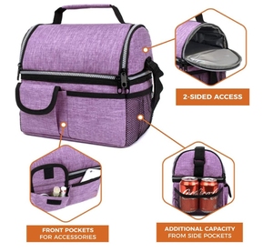 <span class=keywords><strong>Sac</strong></span> <span class=keywords><strong>isotherme</strong></span> de pique-nique personnalisable avec bandoulière <span class=keywords><strong>Sac</strong></span> à main réutilisable étanche pour le travail Pique-nique Sacs à lunch isothermes pour adultes - Product Image 3