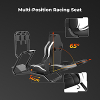 Cockpit Simulateur de Course G29 en Métal avec Siège de Course Réglable pour Jeux de Course Automobile Personnalisable Garantie 1 An Support Anglais