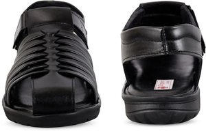 Sandales en cuir décontractées et élégantes pour hommes, design à enfiler avec doublure intérieure douce, soutien confortable pour la marche et durabilité en extérieur - Product Image 2